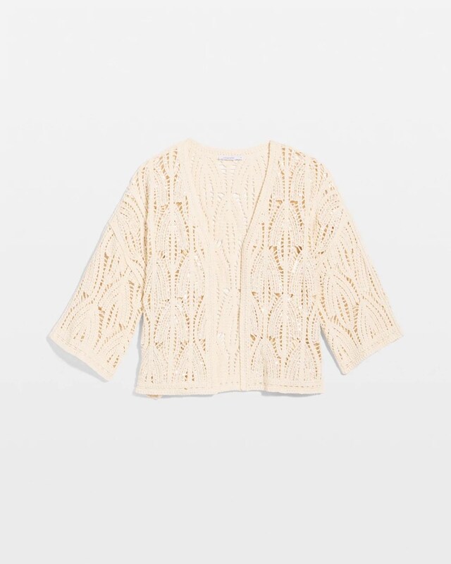 Cotton Crochet Kimono - image 5